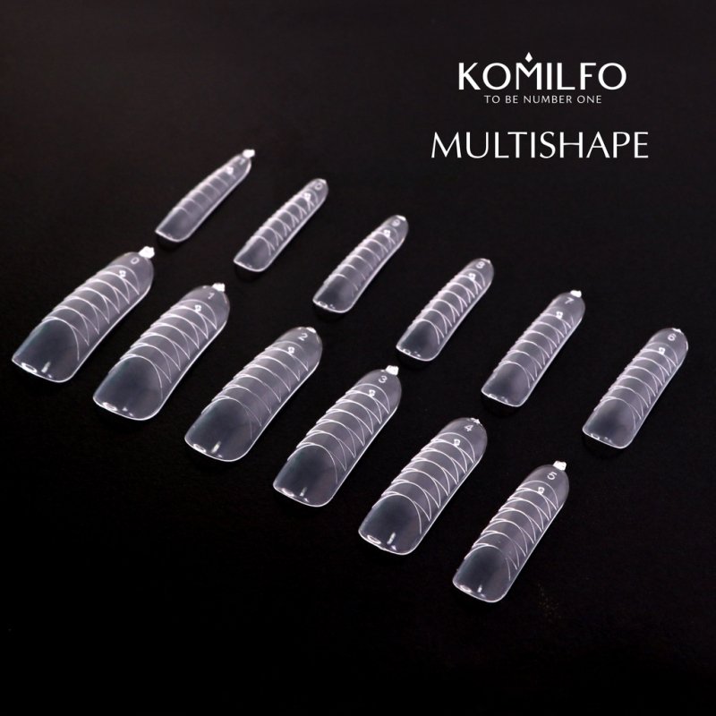 Komilfo Dual Nail Forms Multishape, 120un — Photo 3