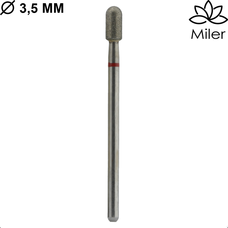 Miler, kit de 5 fresas diamantes M112fk, rojo — Photo 2