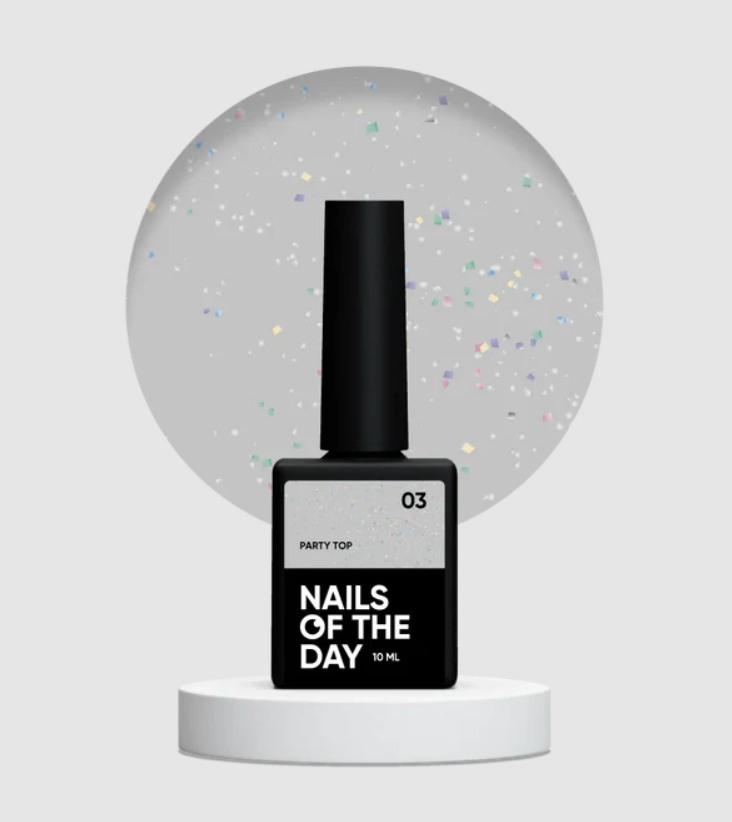 NAILSOFTHEDAY Party Top 03, 10ml — Photo 2