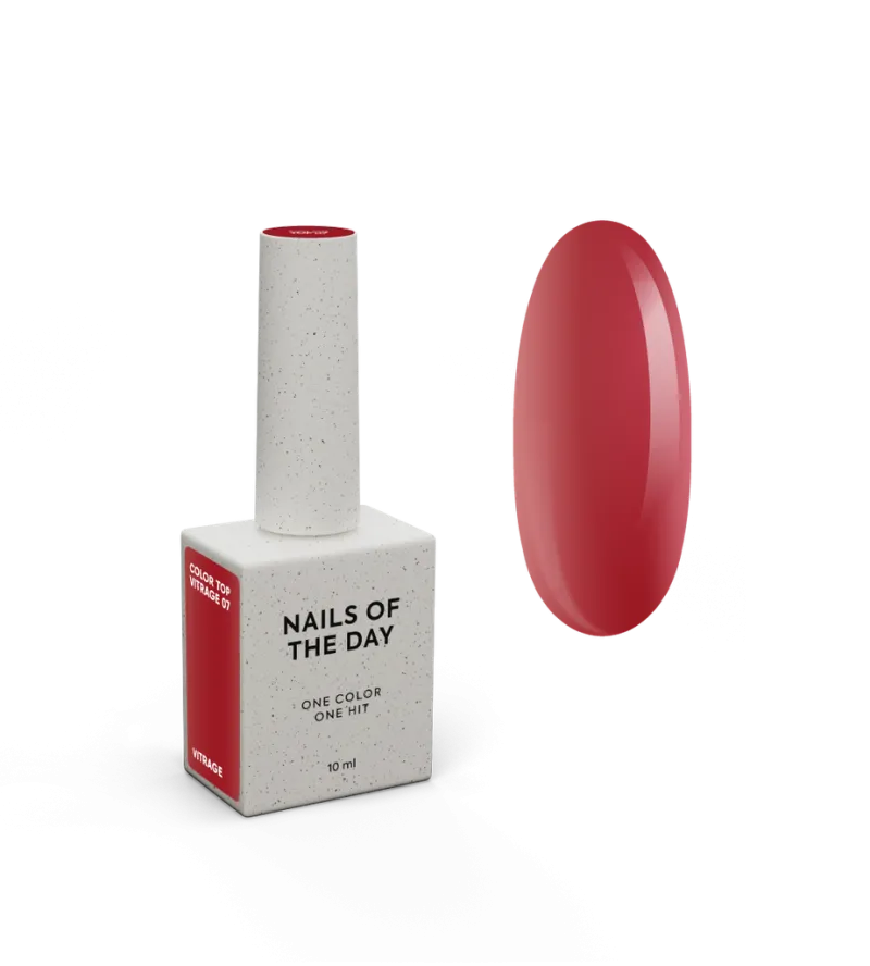 NAILSOFTHEDAY Color Top 07 Vitrage, 10ml — Photo 2