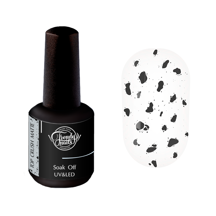 Trendy Nails Crush Top Matte, 15ml — Photo 2