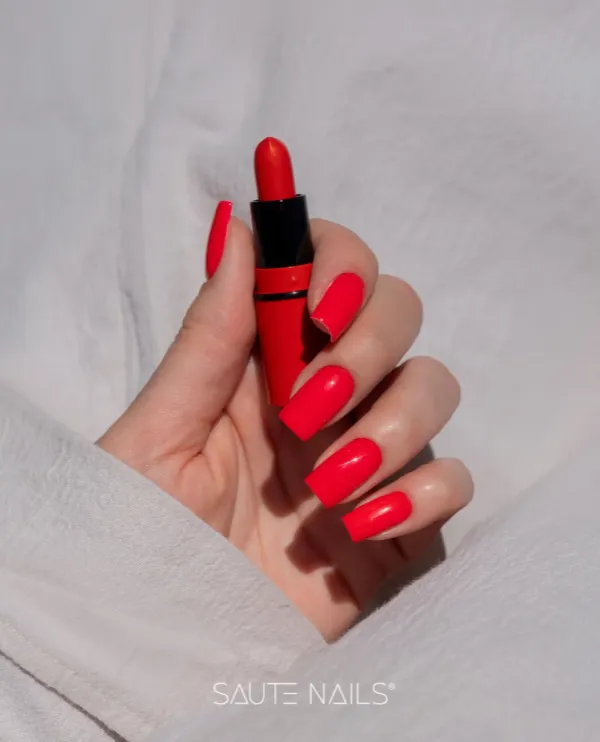 Saute Nails Esmalte Semipermanente Red Light Baby, 8ml — Photo 4