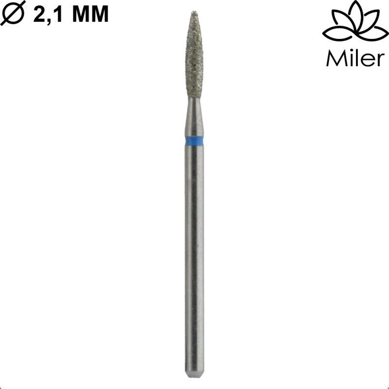 Miler, kit de 5 fresas diamantes, M862m021, azul — Photo 2