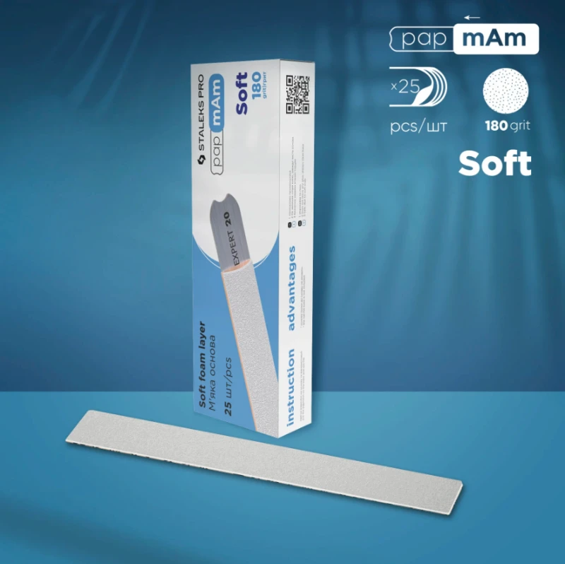 Staleks Limas Desechables papmAm Soft EXPERT 20 180grit (25 pcs) — Photo 2