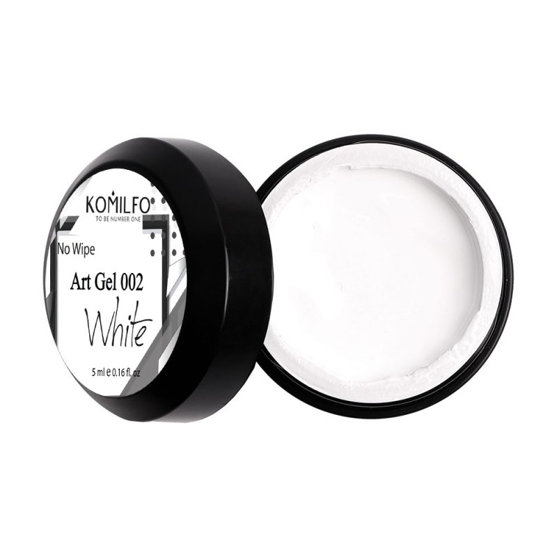 Komilfo No Wipe Art Gel White, 5g — Photo 2