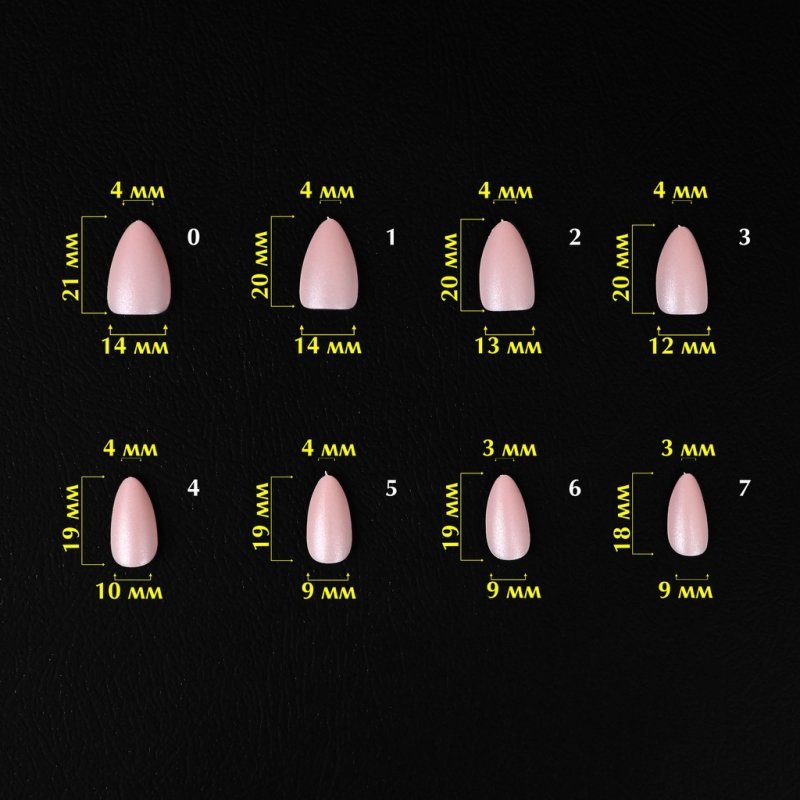 Komilfo SoFast Nail Forms Nude Almond Short, 300un — Photo 3