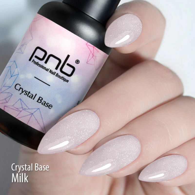PNB UV/LED Crystal Base Milk, 8ml — Photo 2