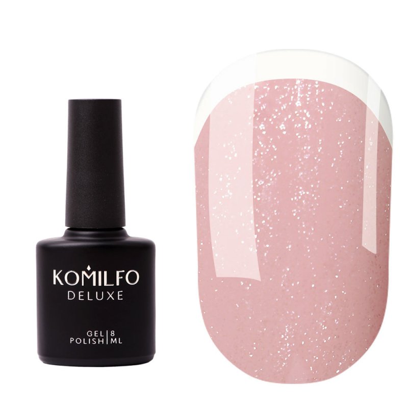 Komilfo KC Glitter Rubber French Base KC005, 8ml — Photo 2