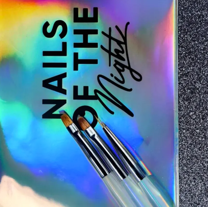 Nailsofthenight Kit de 3 pinceles en estuche — Photo 4