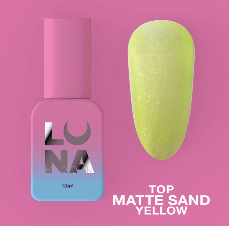 Luna Top Matte Sand Yellow, 13ml — Photo 2