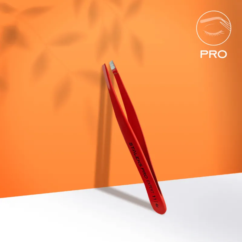 STALEKS EXPERT Pinza profesionales para cejas 11/R4, rojo — Photo 2