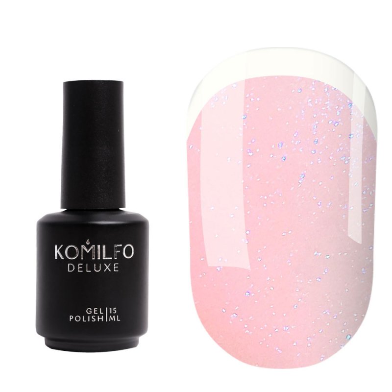 Komilfo KC Glitter Rubber French Base KC003, 15ml — Photo 2