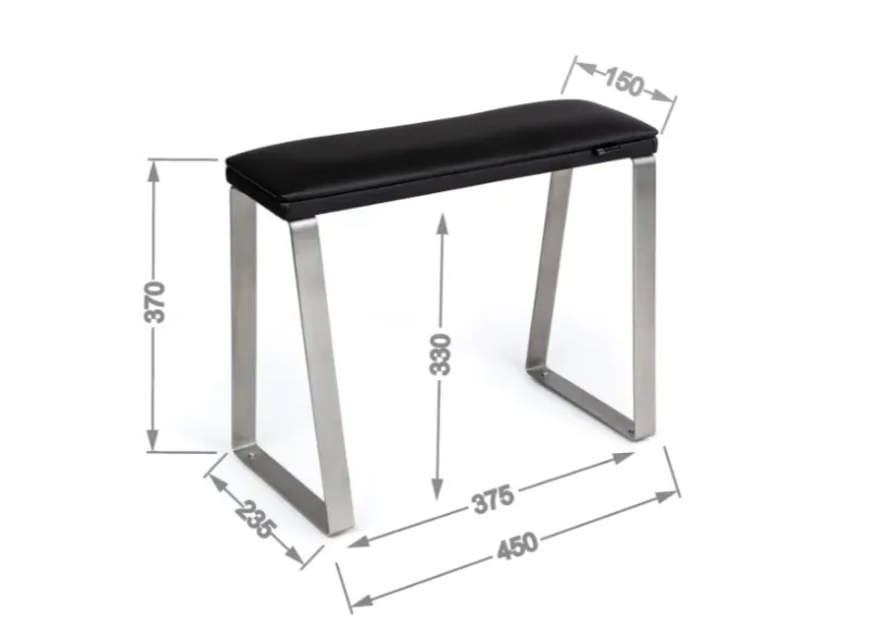 Reposapiés para pedicura, negro — Photo 4