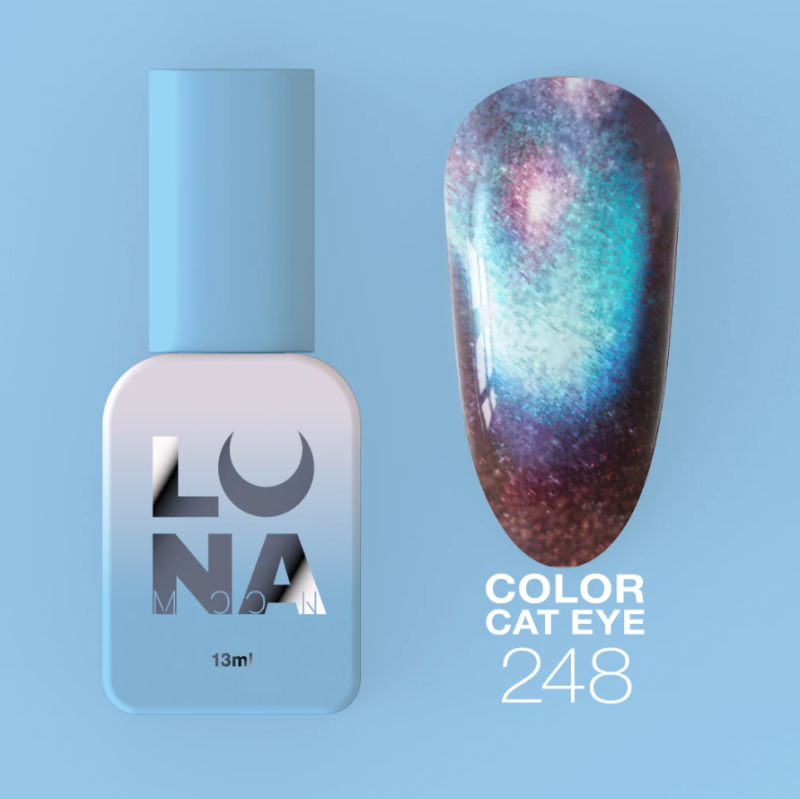 Esmalte semipermanente LunaMoon 248, 13ml Cat Eye — Photo 2