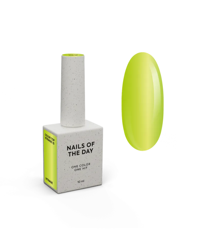 NAILSOFTHEDAY Color Top 10 Vitrage, 10ml — Photo 2