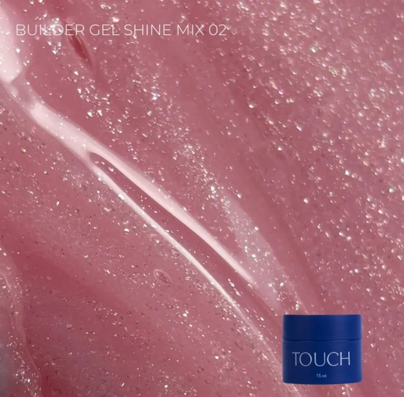 Touch Builder Gel Shine Mix 02, 15ml — Photo 2