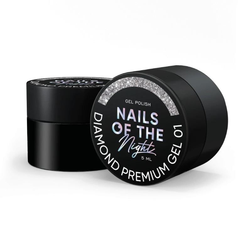 NAILSOFTHENIGHT Esmalte Semipermanente Diamond Premuim gel, 01, 5ml — Photo 4