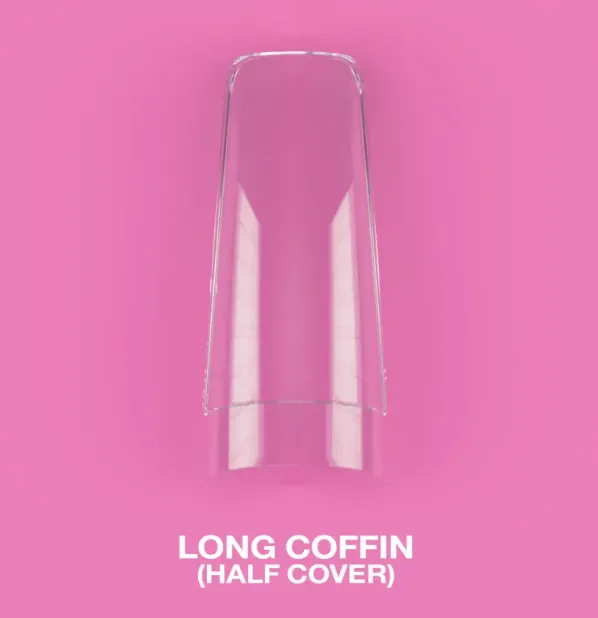 Lunaips Gel Tips Coffin Long (Half Cover) 500uds — Photo 2