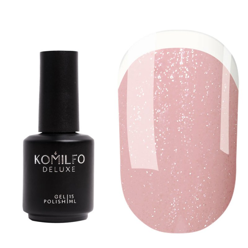 Komilfo KC Glitter Rubber French Base KC005, 15ml — Photo 2