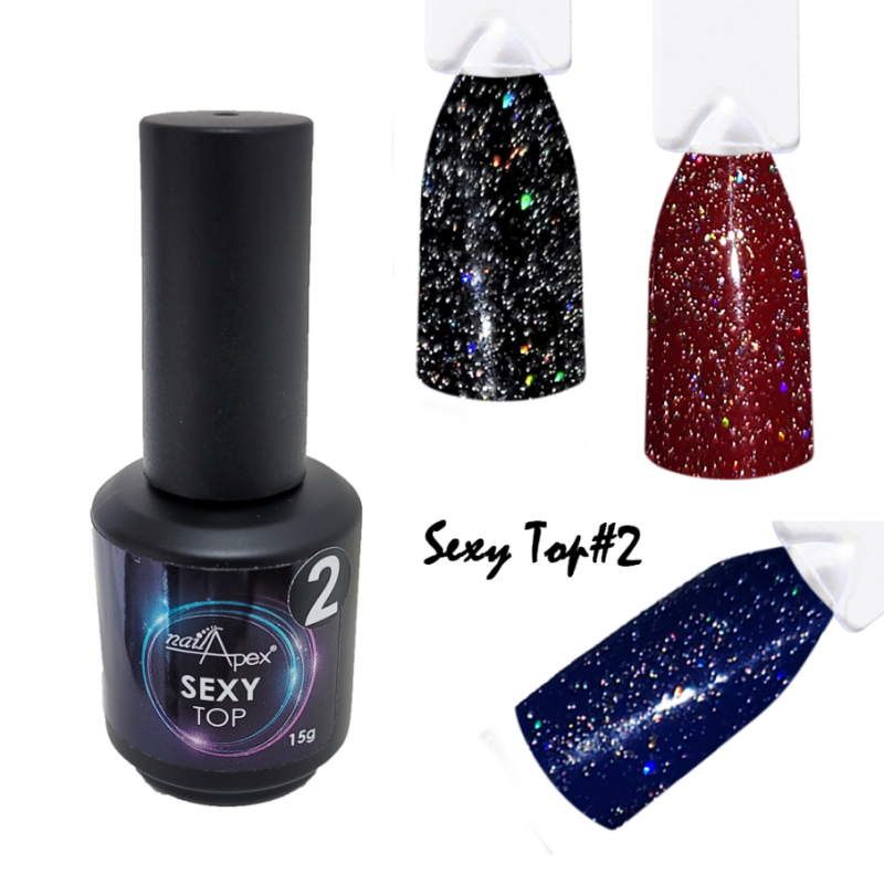 NailApex Sexy Top 2, 15ml — Photo 2