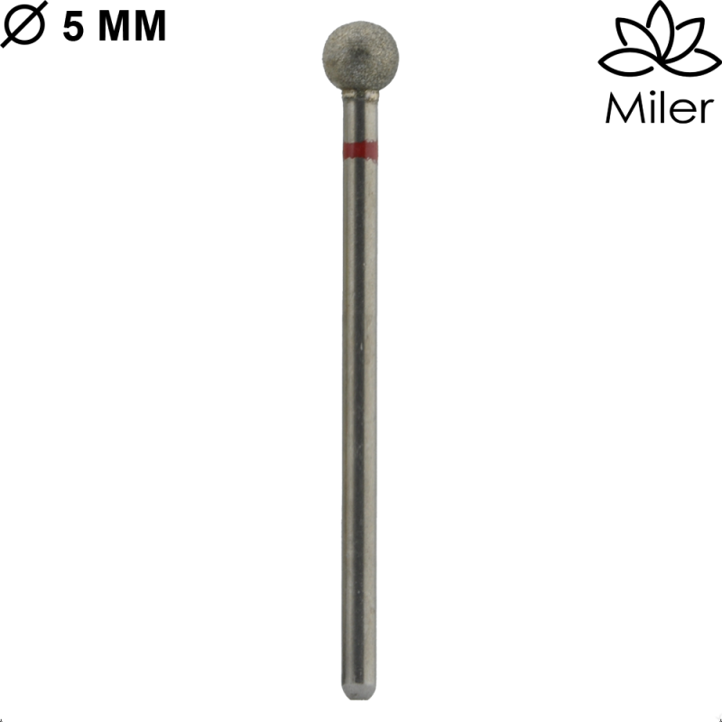 Miler, kit de 5 fresas diamantes M801f050, rojo — Photo 2