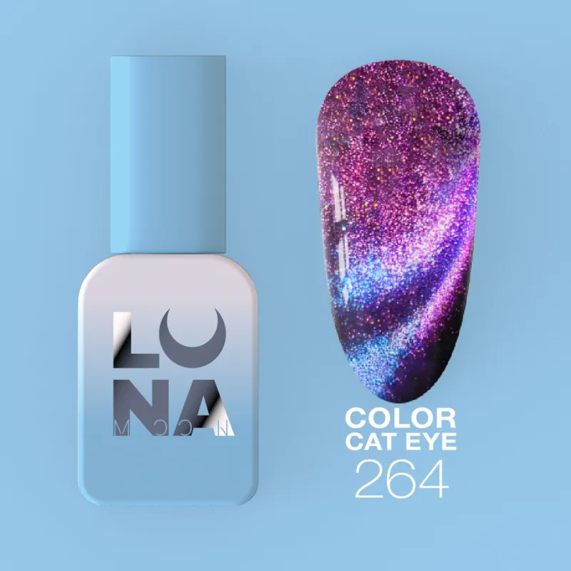 Luna Esmalte Semipermanente 264, 8ml (Cat Eye) — Photo 2