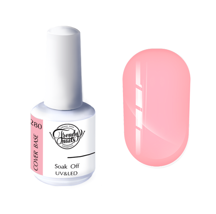 Trendy Nails Cover Base 280, 15ml — Photo 2