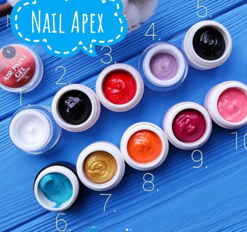 NailApex Air Paint Gel 3, 5g rojo — Photo 3