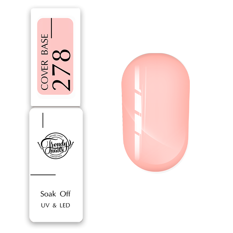 Trendy Nails Cover Base 278, 8ml — Photo 2