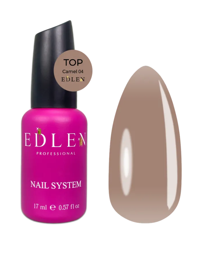 Edlen Top No Wipe 04 Camel, 9ml — Photo 2