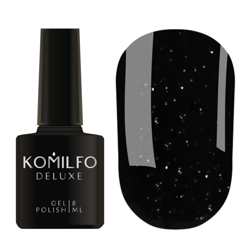 Komilfo Esmalte Semipermanente Black Silver, 8ml — Photo 2