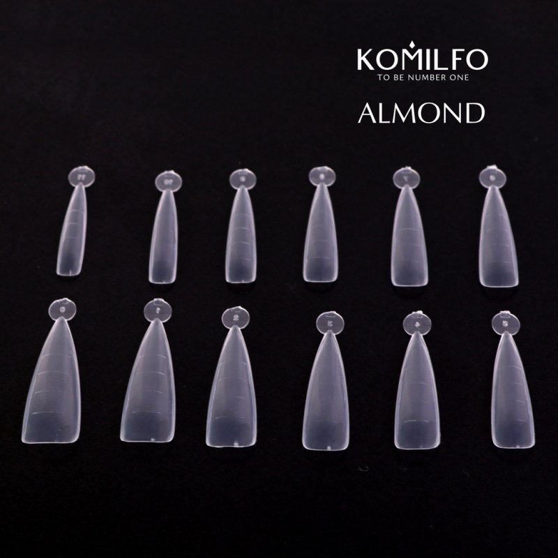 Komilfo Dual Nail Forms Almond, 120un — Photo 4