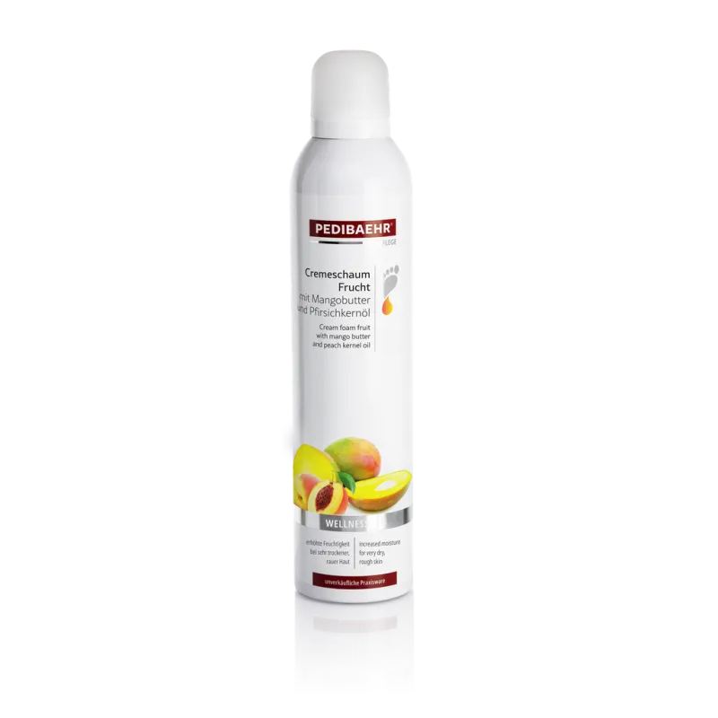BAEHR Crema-espuma afrutada para pies con aceite de mango y melocotón, 300ml (CREMESCHAUM FRUCHT) — Photo 2