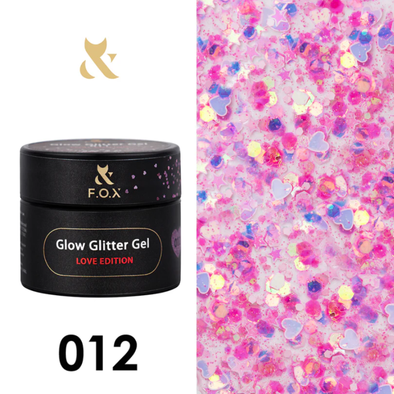 F.O.X Glow Glitter Gel 12, 5ml — Photo 2