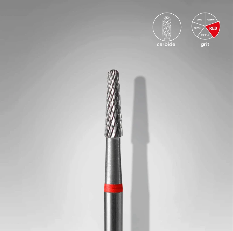Puntas De Carburo, Staleks «Cónico» 2.3 mm rojo, FT71R023/8 — Photo 2
