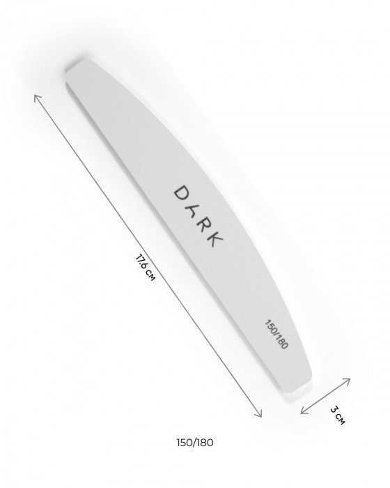 Dark by Rior Limas Desechables en base de espuma Medialuna 150/180grit, blanco(25uds) — Photo 2
