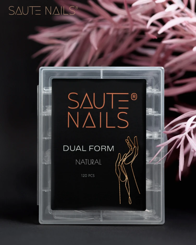 Saute Nails Dual Form Natural 120 pcs — Photo 2