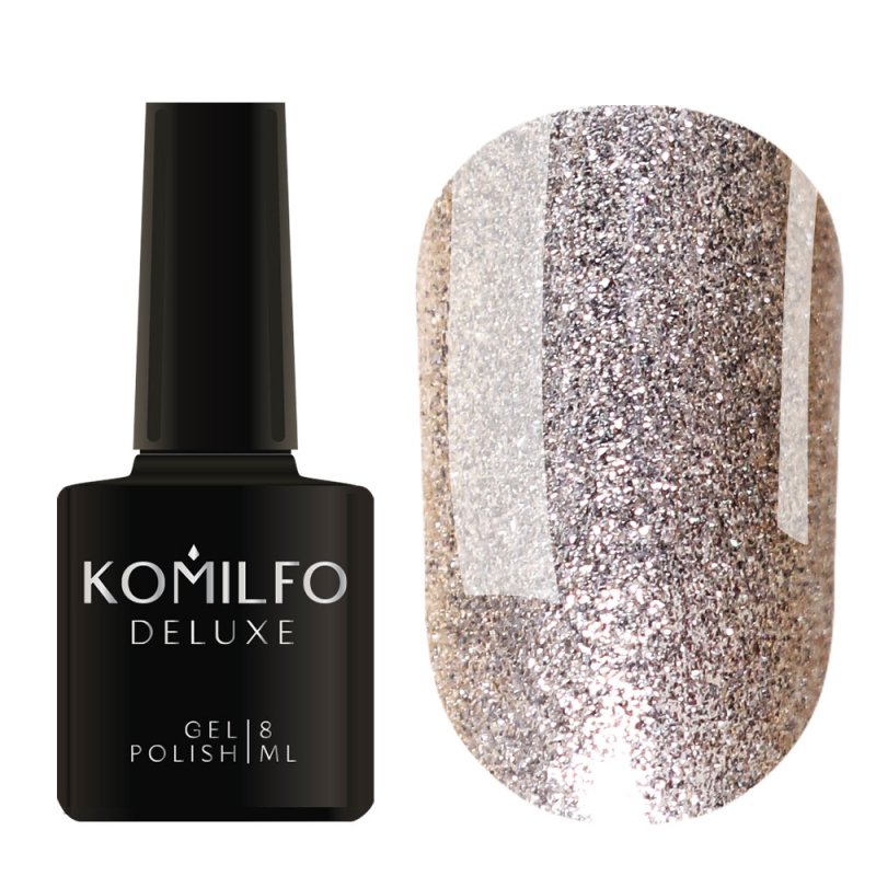 Esmalte Semipermanente Komilfo DeLuxe Series Glitter G010, 8ml — Photo 2