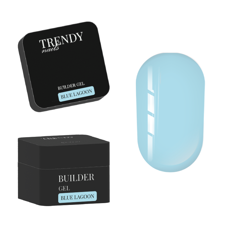 Trendy Nails Builder Gel in a bottle Blue Lagoon, 30ml — Photo 2