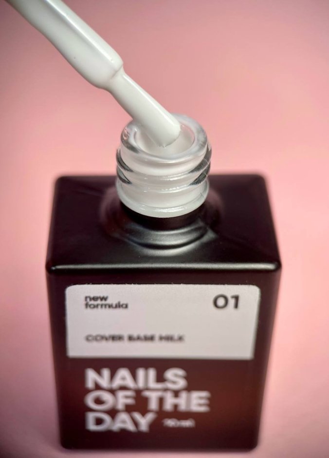 NAILSOFTHEDAY Cover base milk 01, 30 ml new formula — Photo 3