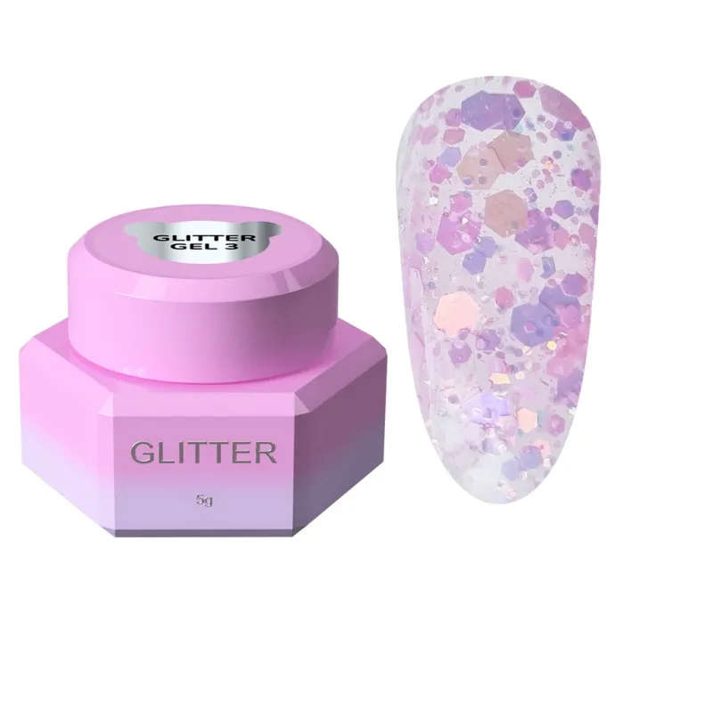 YOUARECUTE Glitter Gel 03, 5ml — Photo 2