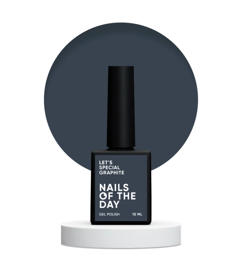NAILSOFTHEDAY Esmalte Semipermanente Let&#039;s special Graphite, 10ml — Photo 2