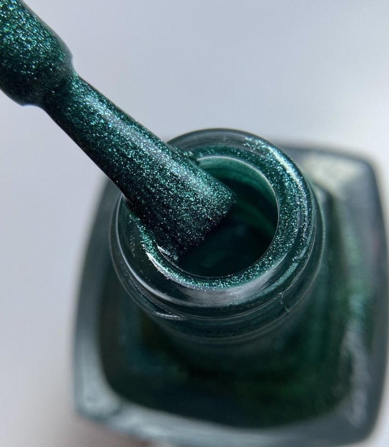 Esmalte para estampar Vakula 21 verde con shimmer, 12ml — Photo 2