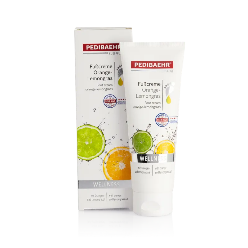 BAEHR Crema para pies con aceite de naranja y lima, 125ml (FUSSCREME ORANGE-LEMONGRASS) — Photo 2