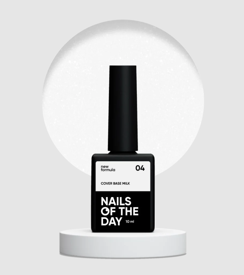 NAILSOFTHEDAY Cover base milk 04(shimmer), 10 ml new formula — Photo 2