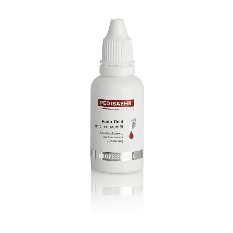 Líquido PODO-FLUID con aceite de árbol de té, 30ml (PODO-FLUID MIT TEEBAUMÖL), 30 ml - Imagen 1 Haga clic para ampliar Líquido PODO-FLUID con aceite de árbol de té (PODO-FLUID MIT TEEBAUMÖL) — Photo 2