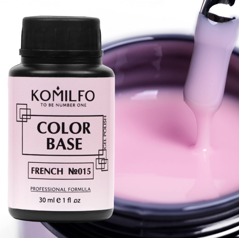 Komilfo Color Base French 015, bote 30ml — Photo 2