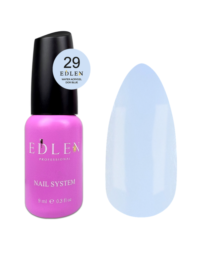 Edlen Water Acrygel 29 Dor Blue, 9ml — Photo 2