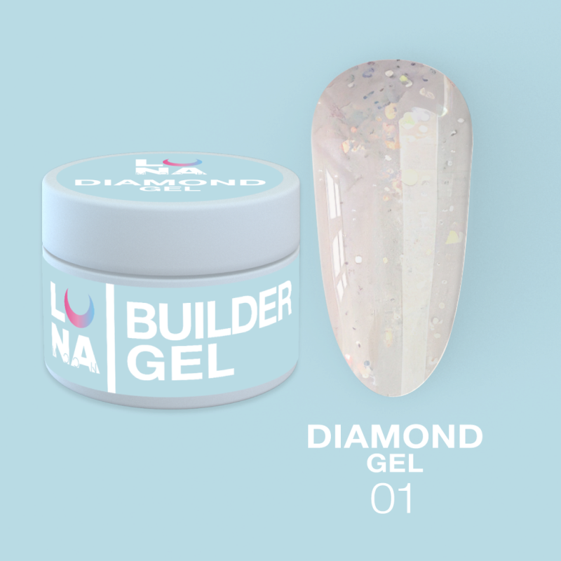 LunaMoon Diamond Gel 01, 15ml — Photo 2