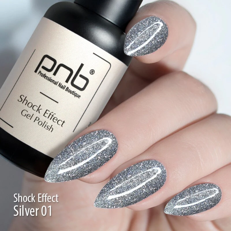 Esmalte Semipermanente Shock Effect Silver 001, 8ml — Photo 3